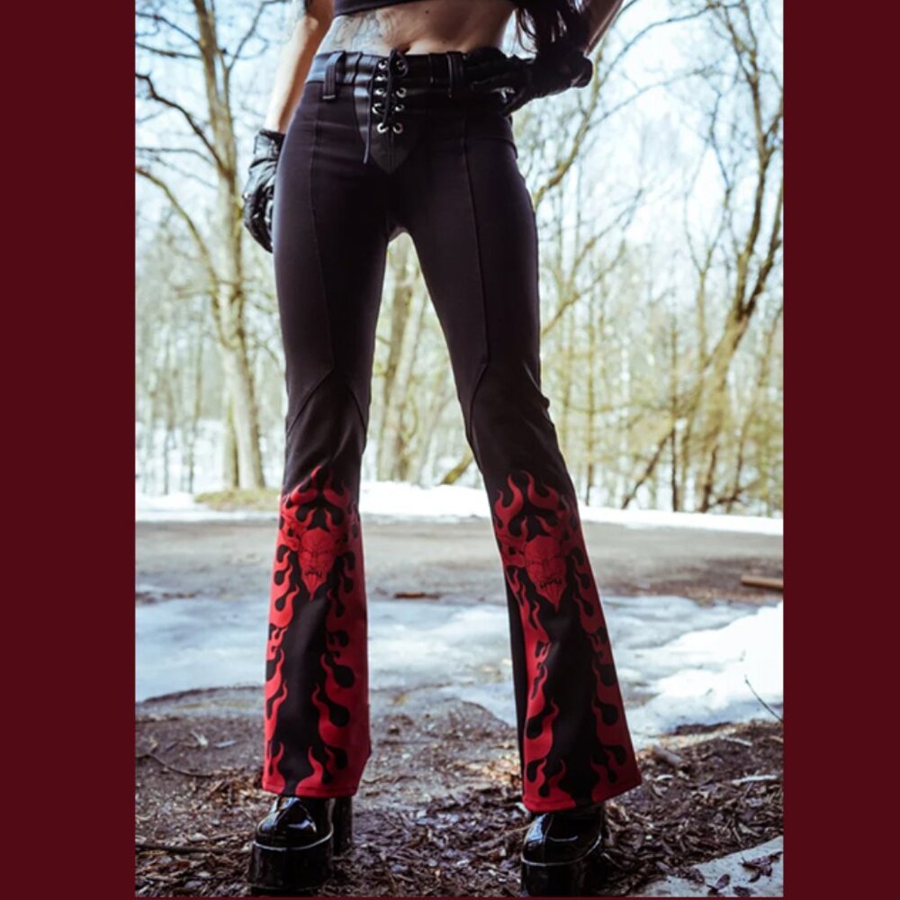 Toxic Vision El Diablo boot cut pants XL genuine